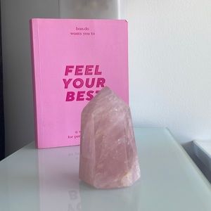 Rose Quartz Crystal Tower